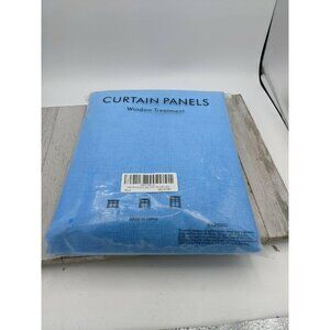 Ninetrex Blue and Purple Sheer Curtains, 52x96 Inch